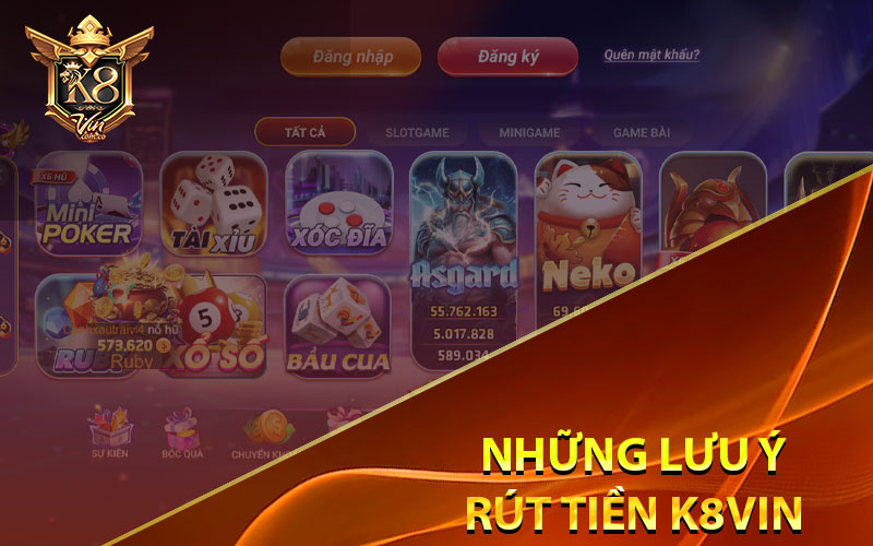 Những Lưu Ý Rút Tiền K8vin